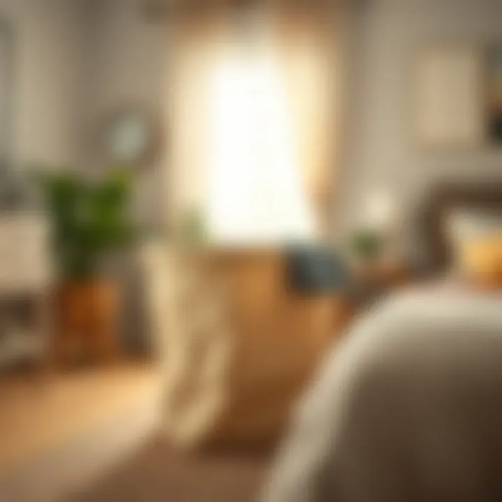 Versatile Fabric Laundry Basket Versatile fabric laundry basket in a cozy bedroom