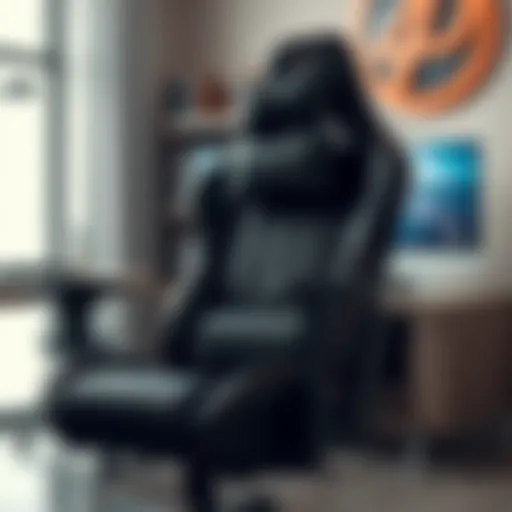 Ergonomic gaming chair showcasing lumbar support