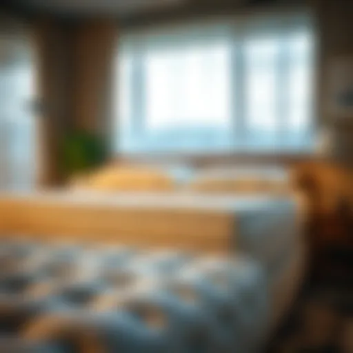 Comfortable foam mattress with a mattress pad