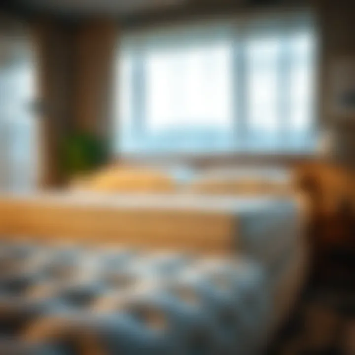 Comfortable foam mattress with a mattress pad