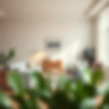 Harmonious Living Space A serene living space featuring white hangers contributing to decor harmony