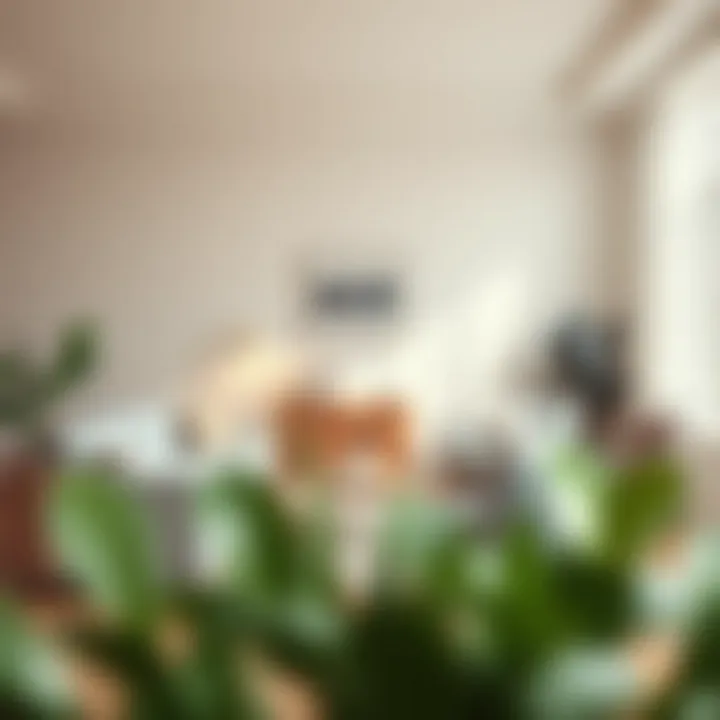 Harmonious Living Space A serene living space featuring white hangers contributing to decor harmony