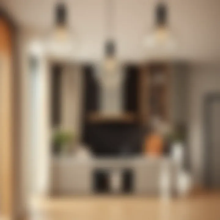 Stylish kitchen design featuring cotton curtains as a focal point