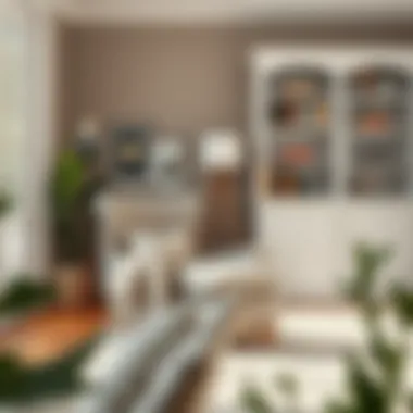 Cozy reading nook featuring a chair with under-storage for books