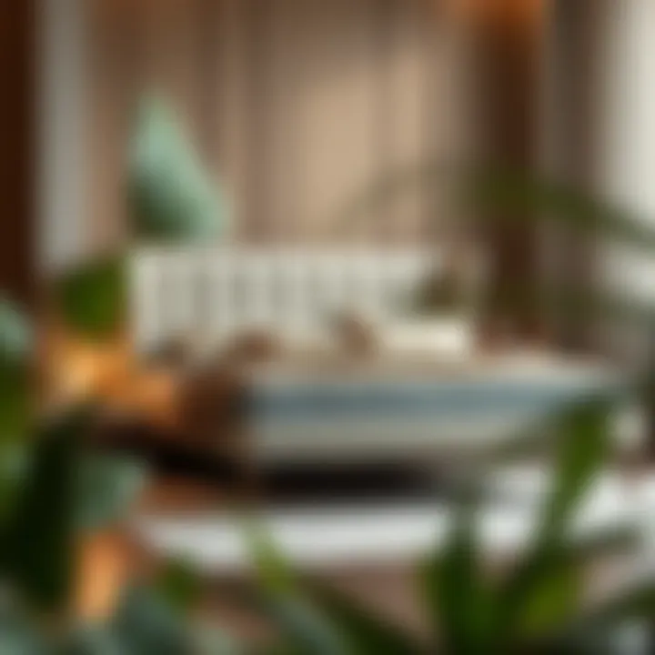 Elegant Upholstered Bed Frame Comfort An elegant upholstered bed frame with plush fabric for comfort.