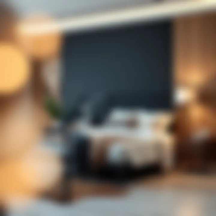 Stylish Metal Bed Frame Aesthetics A stylish metal bed frame presenting a blend of modern aesthetics.