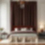 Elegant bed skirt enhancing a tall bed frame