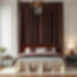 Elegant bed skirt enhancing a tall bed frame