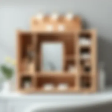 Innovative DIY Organizer Customized DIY vanity storage solution with unique compartments