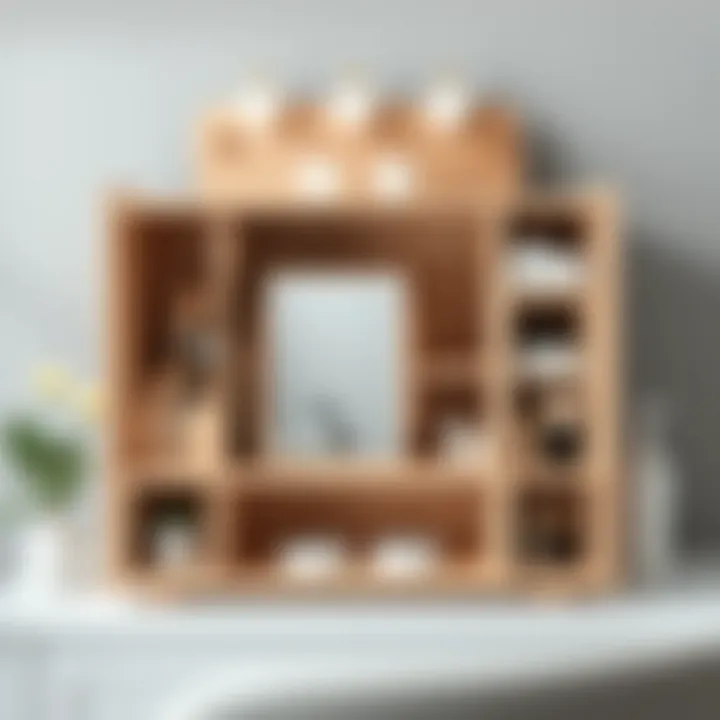 Innovative DIY Organizer Customized DIY vanity storage solution with unique compartments