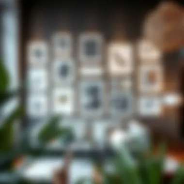 Stylish Gallery Wall with Multiple 27x40 White Frames Stylish gallery wall featuring multiple 27x40 white frames