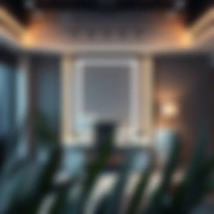 Modern Office Space Enhanced by 27x40 White Frame Modern office space with a 27x40 white frame enhancing decor