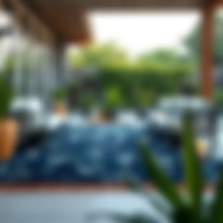 Luxurious Waterproof Outdoor Rug Luxurious waterproof outdoor rug on a patio