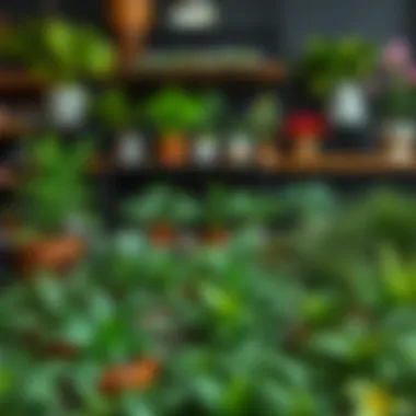 Variety of Small Fake Plants Online An assortment of small fake plants displayed in an online shop