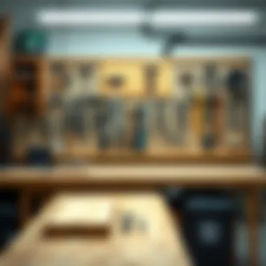 Strategic Tool Placement for Productivity Pegboard in a workshop setting with optimal tool placement